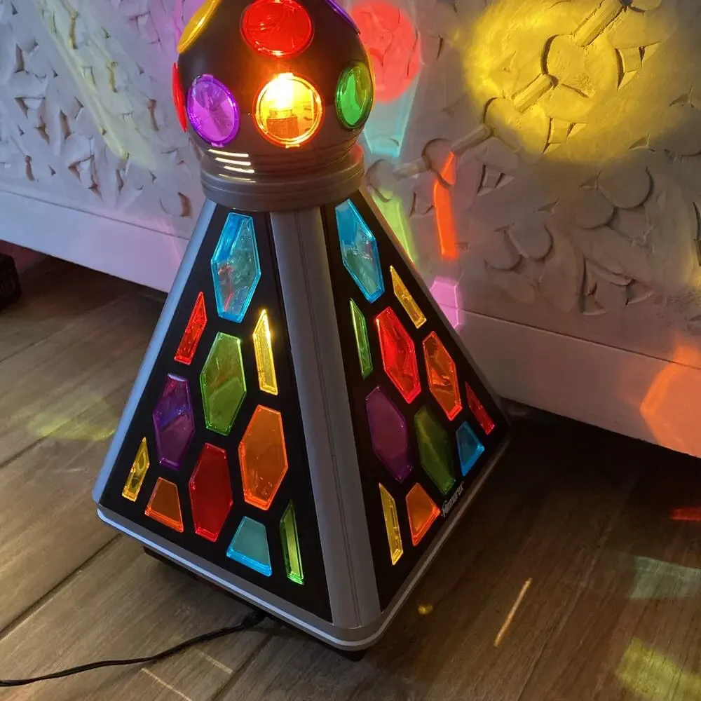 VGT Memorex MKA330 Disco Party Light Pyramid Ball Multicolor Dance Disco Rainbow